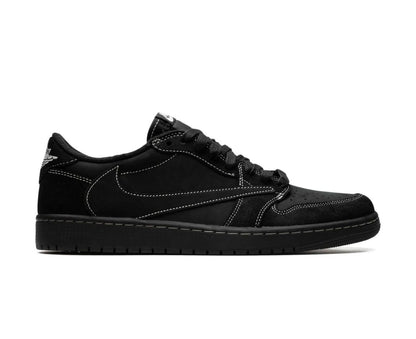 NIKE 
x Travis Scott Air Jordan 1 Low OG “ Black Phantom” Sneakers