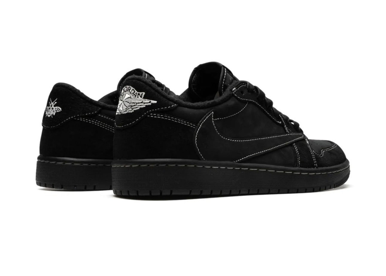 NIKE 
x Travis Scott Air Jordan 1 Low OG “ Black Phantom” Sneakers