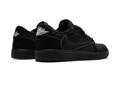 NIKE 
x Travis Scott Air Jordan 1 Low OG “ Black Phantom” Sneakers